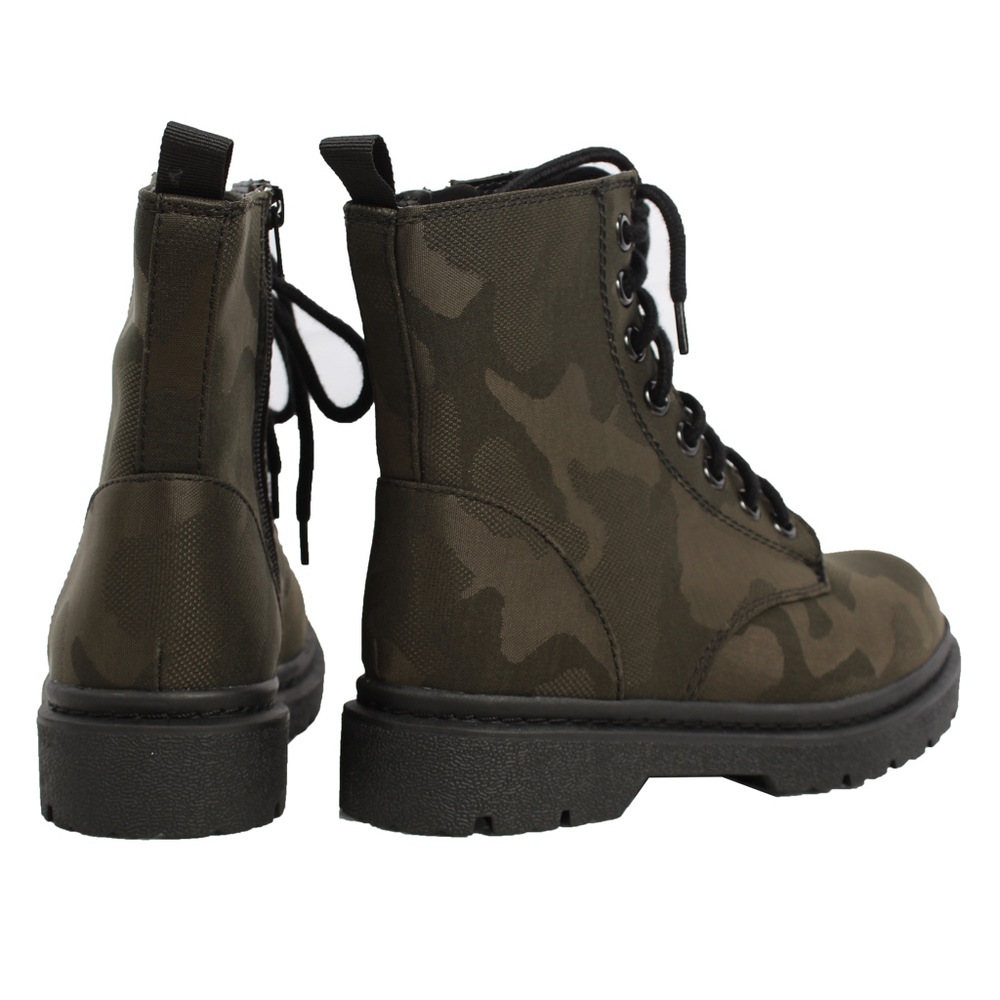 Camouflage Lace Up Lug Sole Military Boot - Picture 5 of 7